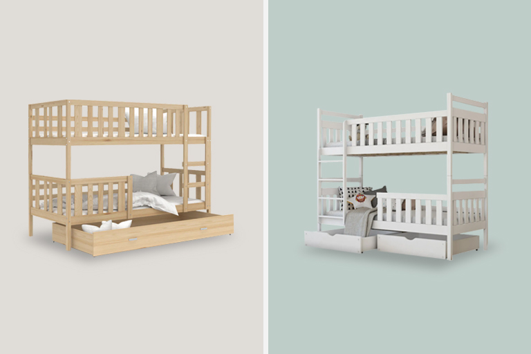 Natūralios medienos lovos